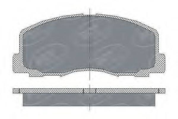 SCT GERMANY SP117PR Комплект гальмівних колодок, дискове гальмо