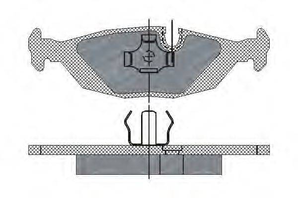 SCT GERMANY SP147PR Комплект гальмівних колодок, дискове гальмо