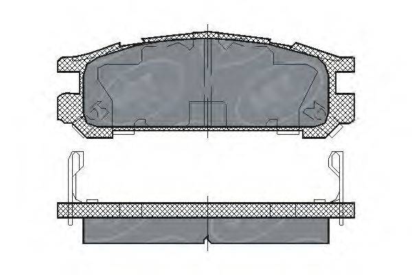 SCT GERMANY SP211PR Комплект гальмівних колодок, дискове гальмо
