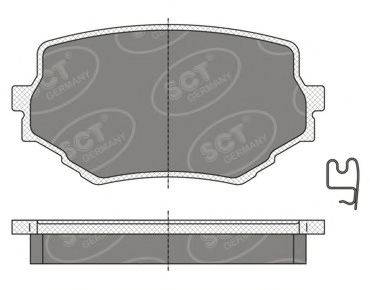 SCT GERMANY SP346PR Комплект гальмівних колодок, дискове гальмо