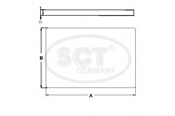 SCT GERMANY SA1215 Фільтр, повітря у внутрішньому просторі