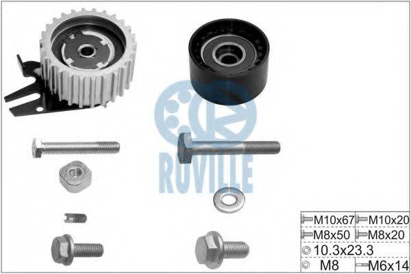 RUVILLE 5603651 Комплект роликів, зубчастий ремінь