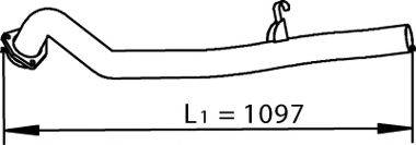 DINEX 74506 Труба вихлопного газу