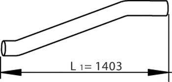 DINEX 81680 Труба вихлопного газу