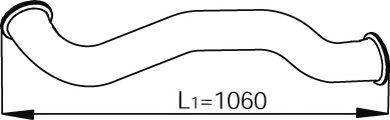 DINEX 80773 Труба вихлопного газу