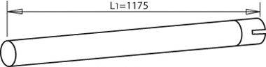 DINEX 80151 Труба вихлопного газу
