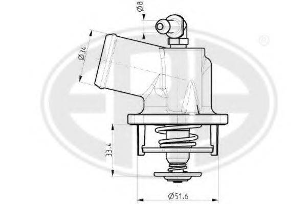 ERA 350010 Термостат, охолоджуюча рідина