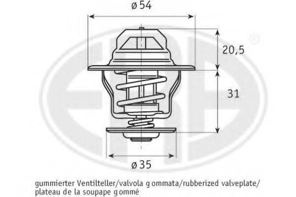 ERA 350012 Термостат, охолоджуюча рідина