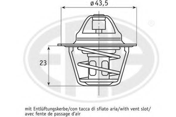 ERA 350199 Термостат, охолоджуюча рідина