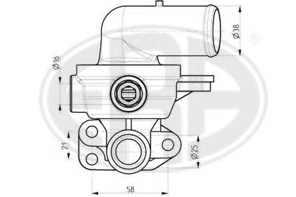 ERA 350245 Термостат, охолоджуюча рідина