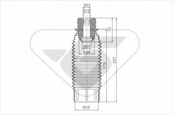 HUTCHINSON KP019 Пилозахисний комплект, амортизатор