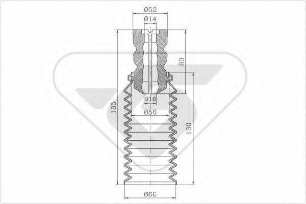 HUTCHINSON KP064 Пилозахисний комплект, амортизатор