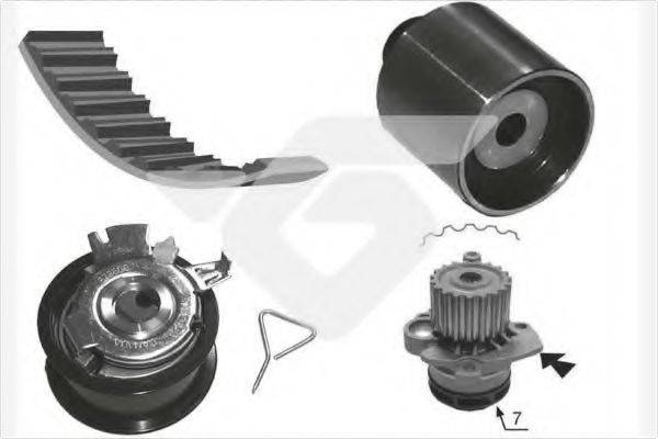 HUTCHINSON KH194WP67 Водяний насос + комплект зубчастого ременя