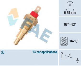 FAE 37610 Термивимикач, вентилятор радіатора