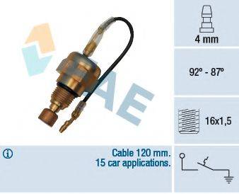 FAE 37640 Термивимикач, вентилятор радіатора