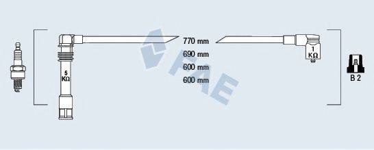 FAE 85061 Комплект дротів запалювання