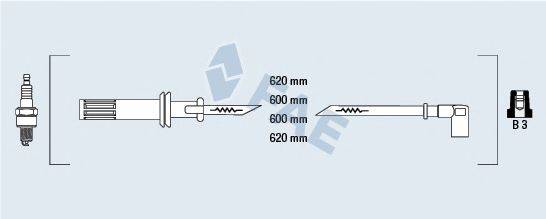 FAE 85620 Комплект дротів запалювання