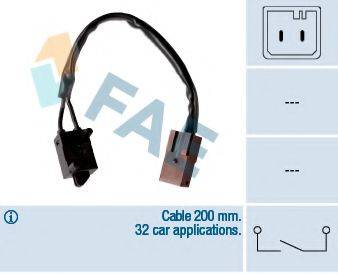 FAE 24906 Вимикач ліхтаря сигналу гальмування; Вимикач, привід зчеплення (Tempomat); Вимикач, привід зчеплення (керування двигуном)