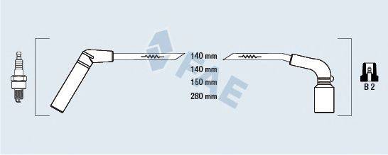 FAE 83566 Комплект дротів запалювання