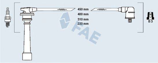 FAE 85394 Комплект дротів запалювання