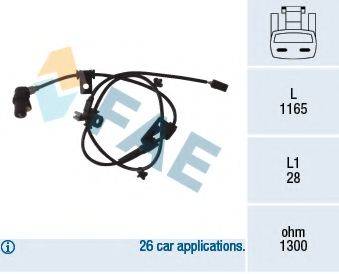 FAE 78078 Датчик, частота обертання колеса