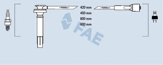 FAE 83238 Комплект дротів запалювання