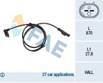 FAE 78248 Датчик, частота обертання колеса