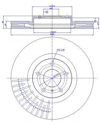 CAR 1421324 гальмівний диск