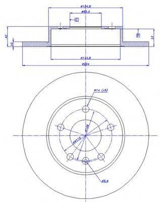 CAR 142494 гальмівний диск