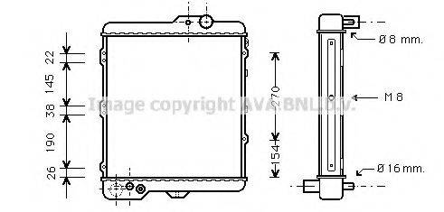 AVA QUALITY COOLING AI2002 Радіатор, охолодження двигуна