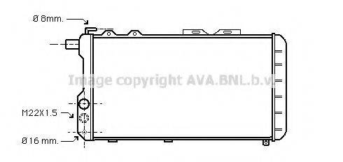 AVA QUALITY COOLING AI2021 Радіатор, охолодження двигуна