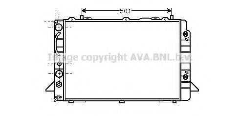 AVA QUALITY COOLING AI2093 Радіатор, охолодження двигуна