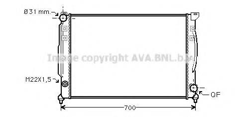 AVA QUALITY COOLING AI2110 Радіатор, охолодження двигуна