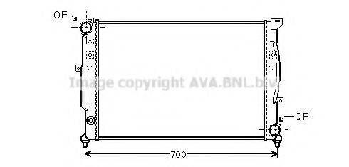 AVA QUALITY COOLING AI2124 Радіатор, охолодження двигуна