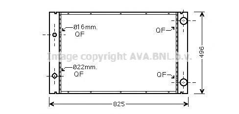 AVA QUALITY COOLING AI2268 Радіатор, охолодження двигуна