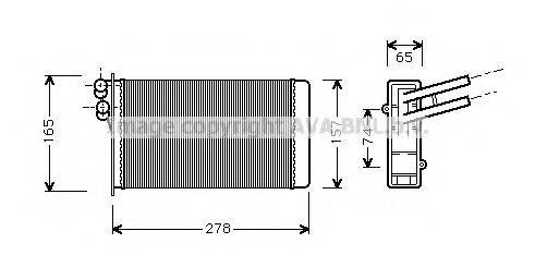 AVA QUALITY COOLING AI6097 Теплообмінник, опалення салону