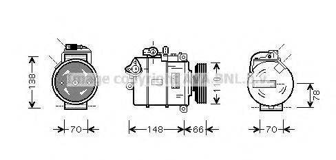 AVA QUALITY COOLING AIAK247 Компресор, кондиціонер