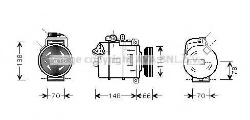 AVA QUALITY COOLING AIAK275 Компресор, кондиціонер