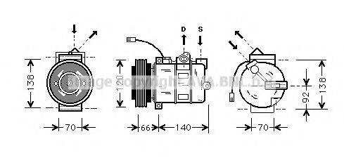 AVA QUALITY COOLING AIK150 Компресор, кондиціонер