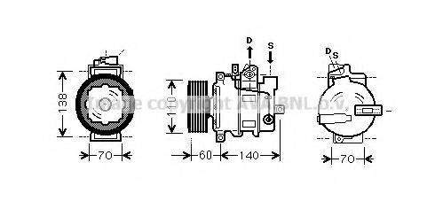 AVA QUALITY COOLING AIK266 Компресор, кондиціонер