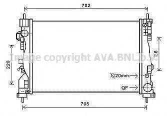 AVA QUALITY COOLING AL2120 Радіатор, охолодження двигуна