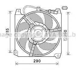 AVA QUALITY COOLING AL7023 Вентилятор, охолодження двигуна