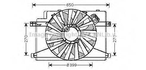 AVA QUALITY COOLING AL7510 Вентилятор, охолодження двигуна