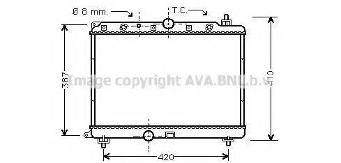 AVA QUALITY COOLING AU2153 Радіатор, охолодження двигуна