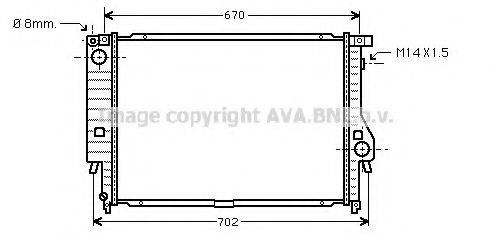 AVA QUALITY COOLING BW2128 Радіатор, охолодження двигуна