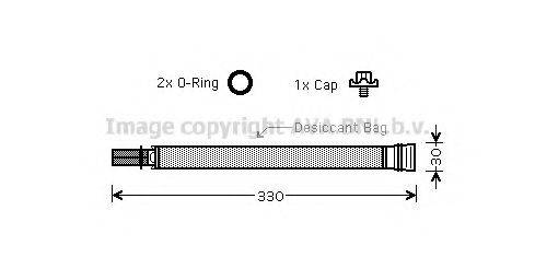 AVA QUALITY COOLING BWD312 Осушувач, кондиціонер