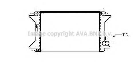 AVA QUALITY COOLING CN2002 Радіатор, охолодження двигуна