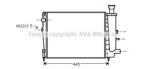 AVA QUALITY COOLING CN2041 Радіатор, охолодження двигуна