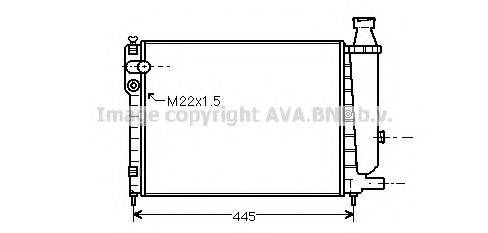 AVA QUALITY COOLING CN2046 Радіатор, охолодження двигуна