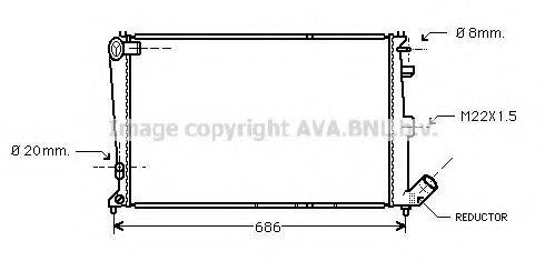 AVA QUALITY COOLING CN2064 Радіатор, охолодження двигуна